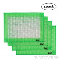 Silicone Oil Mats Set of 4 Silicone Oil Cured Mat Non-Stick Surface Heat-Resistant and Durable Concentrate Pad Medical Grade Silicone Pad (Rectangular 4x 5 ) - B075V9QTXS